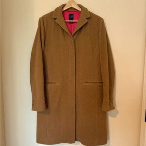 GAP Classic Wool blend 90’s Coat Medium in Brown